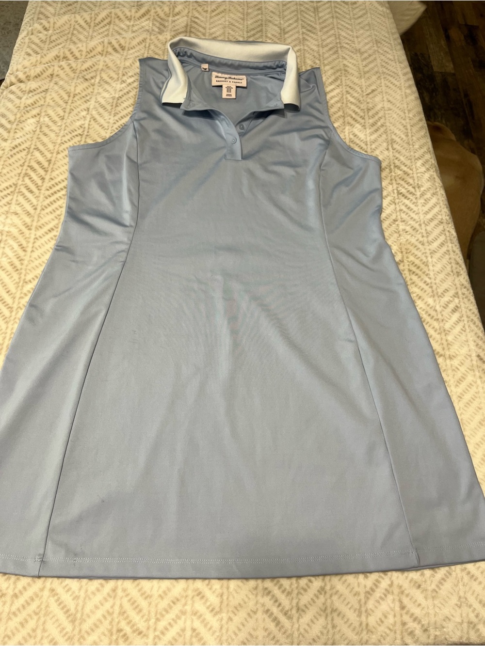 Tommy Bahama XL Light Blue Sleeveless Polo Dress
